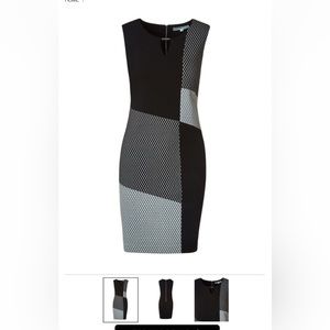 CLEO | Black Jaquard Sheath Dress XL PETITE